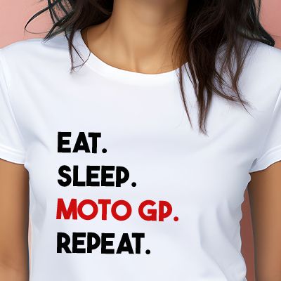 T-shirt femme personnalisé - Message Moto