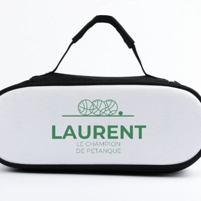 Sacoche de pétanque personnalisée pour un Laurent