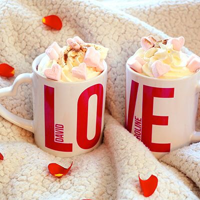 Duo de mugs personnalisés - Love