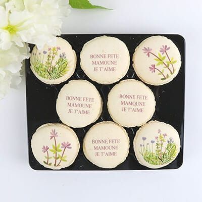 Macarons Personnalisables - Collection Fleurie