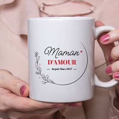 Mug future maman damour - cadeau femme enceinte naissance bébé