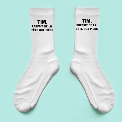 Chaussettes personnalisées - Message