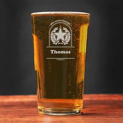 Verre à bière personnalisé prénom - Etoile