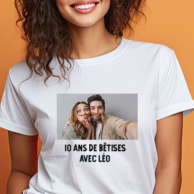T-shirt femme personnalisé - Photo