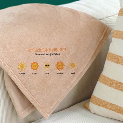 Plaid personnalisé - Famille soleils