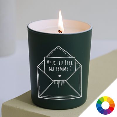Bougie personnalisable parfumée - Veux tu être (...) ?