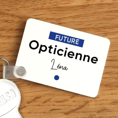 Porte-clef personnalisable - Future opticienne