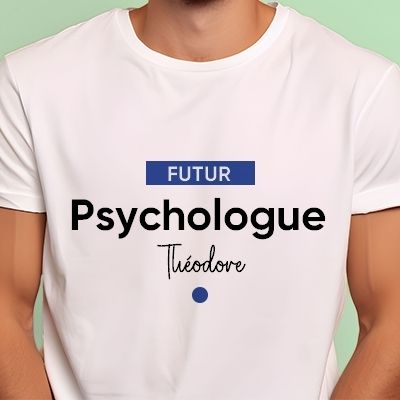 Tee shirt personnalisé homme - Futur psychologue