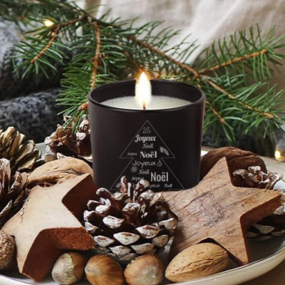 Bougie noire - Sapin