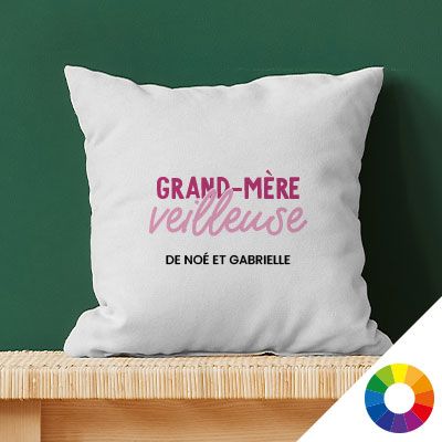 Coussin personnalisé - Grand mère-veilleuse