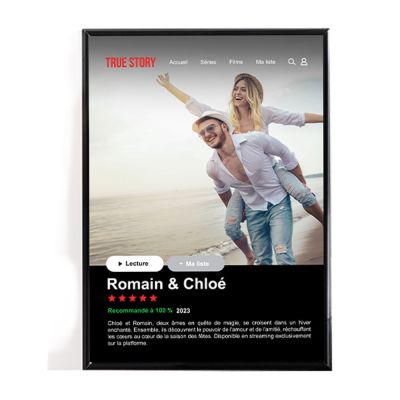 Affiche Netflix personnalisée