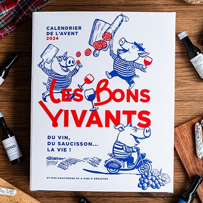 Calendrier de l'Avent apéro - Vin et Saucisson