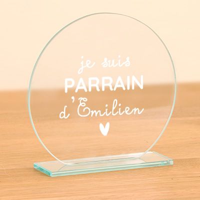 Trophée personnalisé - Parrain