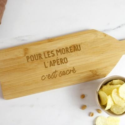 Planche apéritif personnalisable - Message