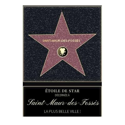 Affiche etoile de star personnalisé Saint-Maur-des-Fossés