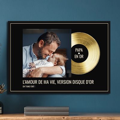 Disque d'or personnalisé - Photo