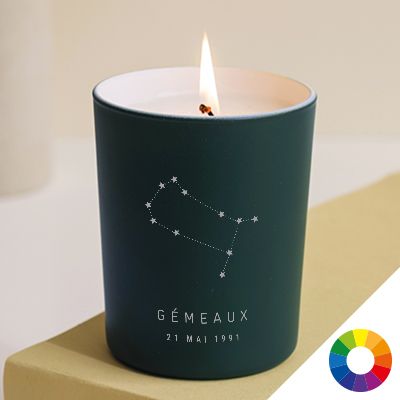 Bougie personnalisée Constellation - Gémeaux