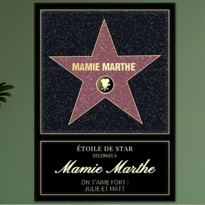 Étoile de Star personnalisée - Prénom