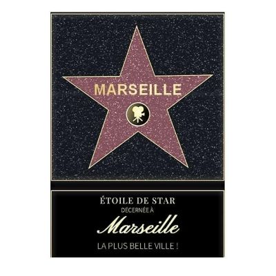 Affiche etoile de star personnalisé Marseille