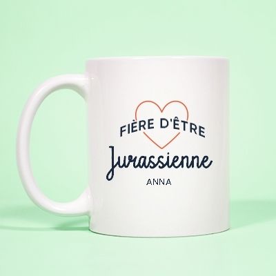 Mug personnalisé - Fière d'être Jurassienne