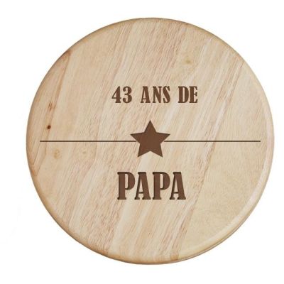 Set à fromage prénom papa 43 ans