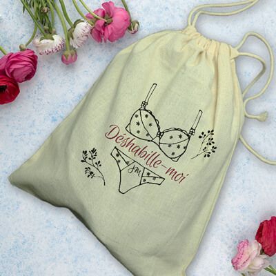 Pochon Lingerie Déshabille moi - Petit - 25x30cm
