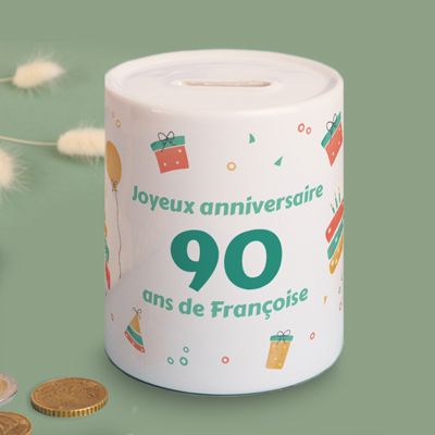 Tirelire personnalisée - Anniversaire