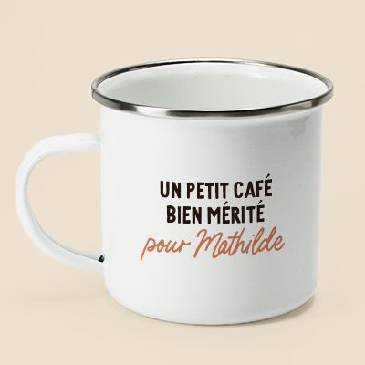Mug personnalisé émaillé - Message
