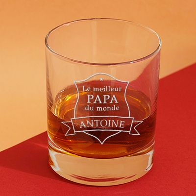 Verre à whisky personnalisé homme - Meilleur du monde