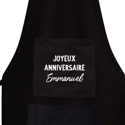 Tablier de cuisine personnalisé pour un Emmanuel