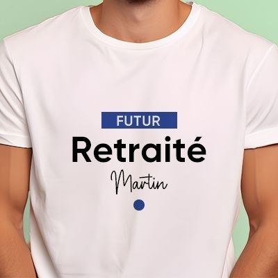 Tee shirt personnalisé homme - Futur retraité