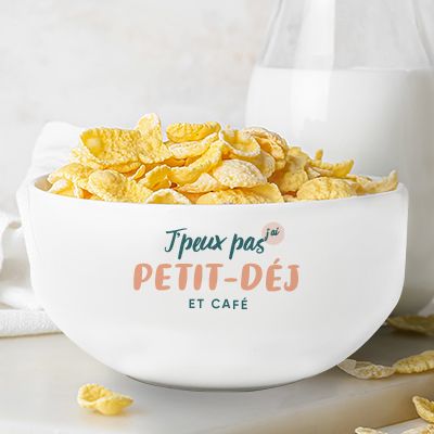 Grand bol personnalisé - J'peux pas, j'ai...