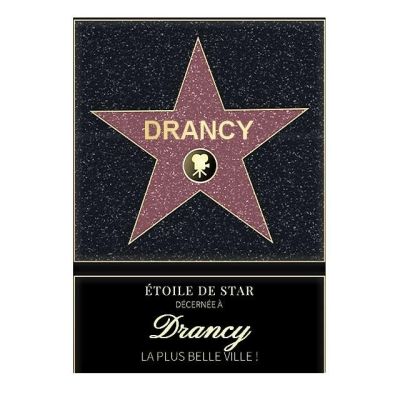 Affiche etoile de star personnalisé Drancy