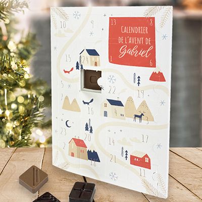 Calendrier de l'Avent personnalisé - Prénom