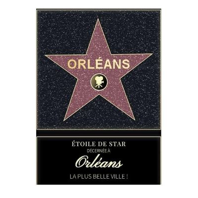 Affiche etoile de star personnalisé Orléans