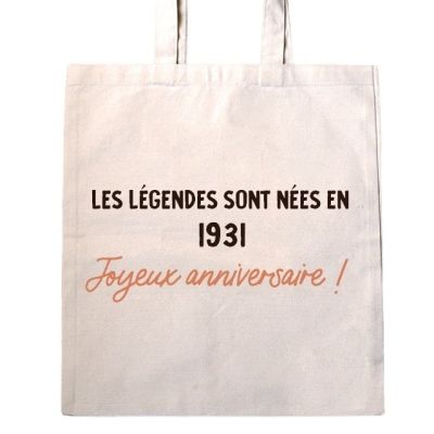 Tote bag message générique année 1931