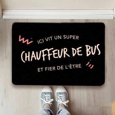 Paillasson personnalisé - Chauffeur de bus