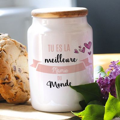 Pot à biscuits personnalisé - Meilleure du Monde