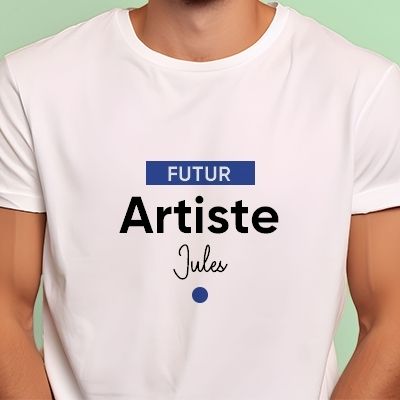 Tee shirt personnalisé homme - Futur artiste