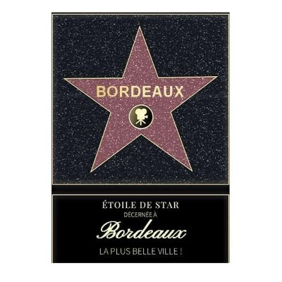 Affiche etoile de star personnalisé Bordeaux