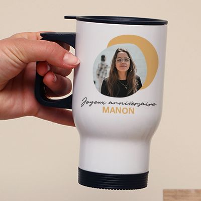 Mug isotherme personnalisé Photo et Message