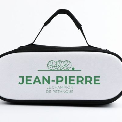 Sacoche de pétanque personnalisée pour un Jean-Pierre