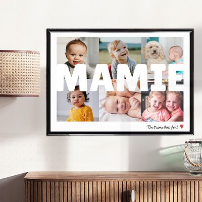 Affiche personnalisée - Multi photos famille