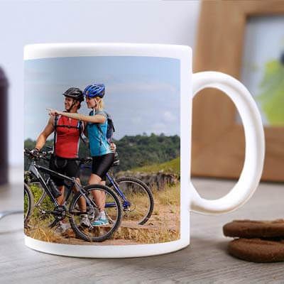 Mug Parent et enfant à vélo personnalisé