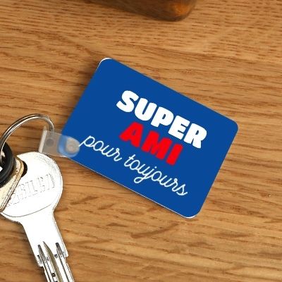 Porte-clé personnalisé - Super Ami