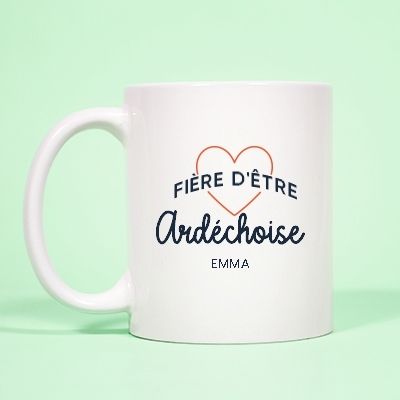 Mug personnalisé - Fière d'être Ardéchoise