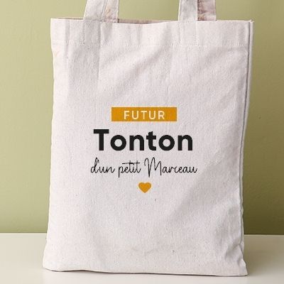 Tote bag personnalisable - Futur tonton
