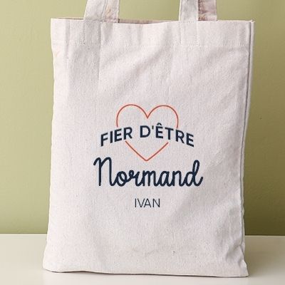 Tote bag personnalisable - Fier d'être Normand
