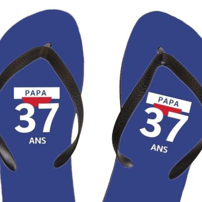 Tongs pastis  papa 37 ans