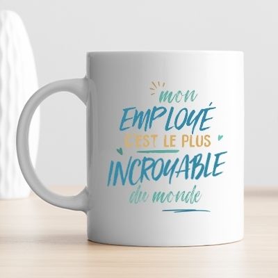 Mug personnalisé : Employé le plus...